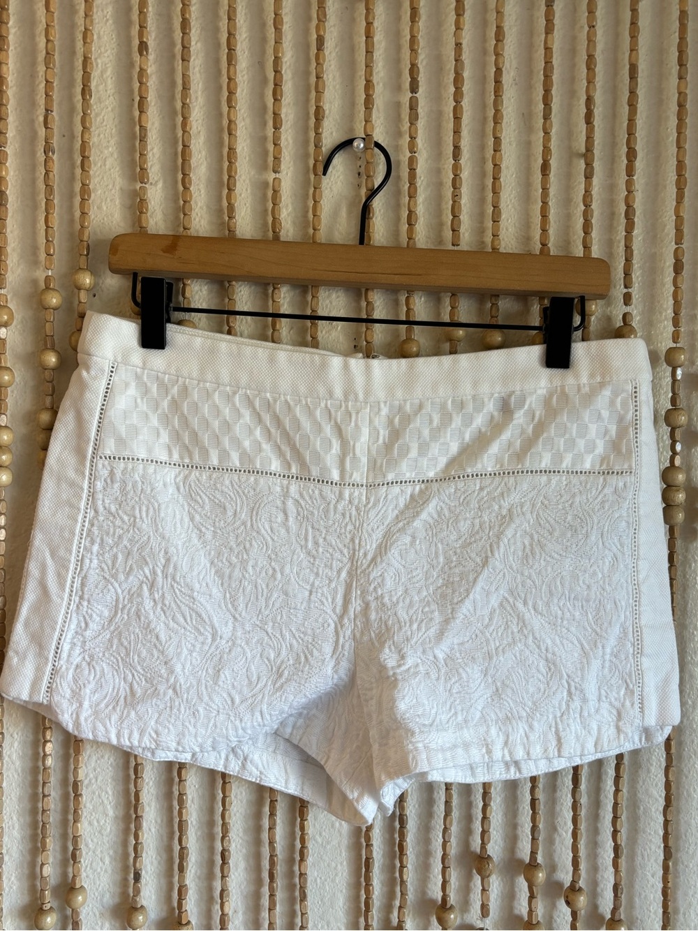 J Crew Classic Lace Pattern Cottage Preppy Resort Cotton Shorts 2014 NWOT